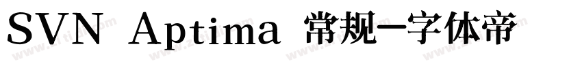 SVN Aptima 常规字体转换